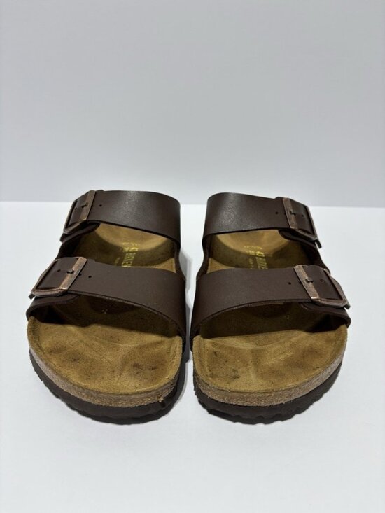 Birkenstock Men’s Arizona Dark Brown Sandals, Size US 10 M, EUR 43 main image 5